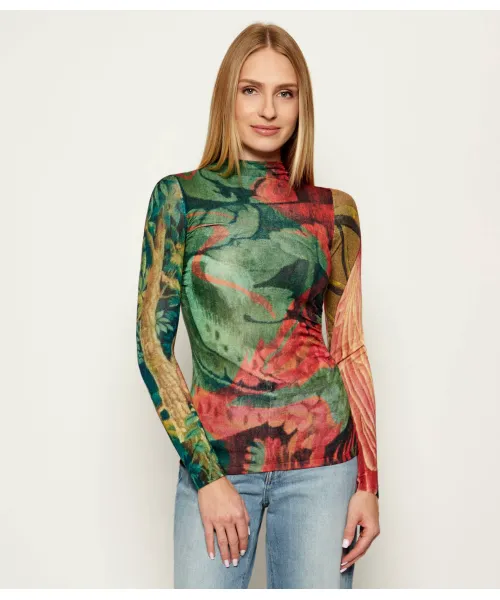 

Полуводолазка jers_tapiz_lacroi Slim fit Desigual, зеленый