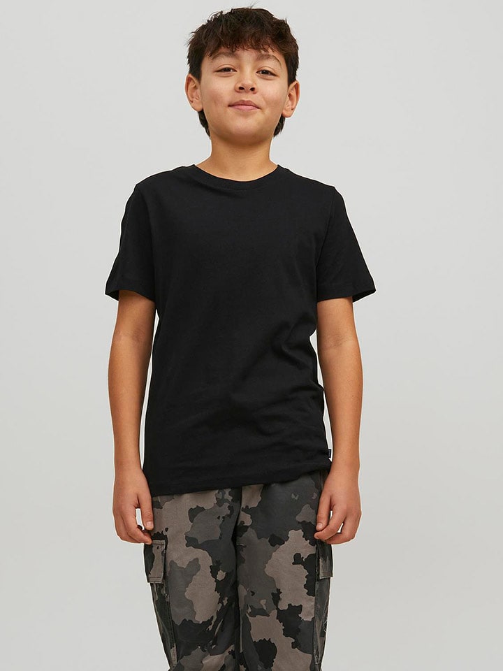 JACK & JONES Junior Черная футболка — фото 3