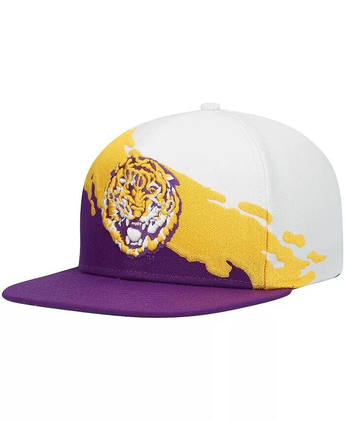 

Мужская фиолетово-белая кепка LSU Tigers Paintbrush Snapback Mitchell & Ness