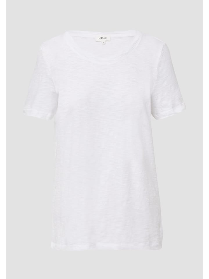 

Футболка в цвете 0100_white s.Oliver, Белый, Футболка в цвете 0100_white s.Oliver