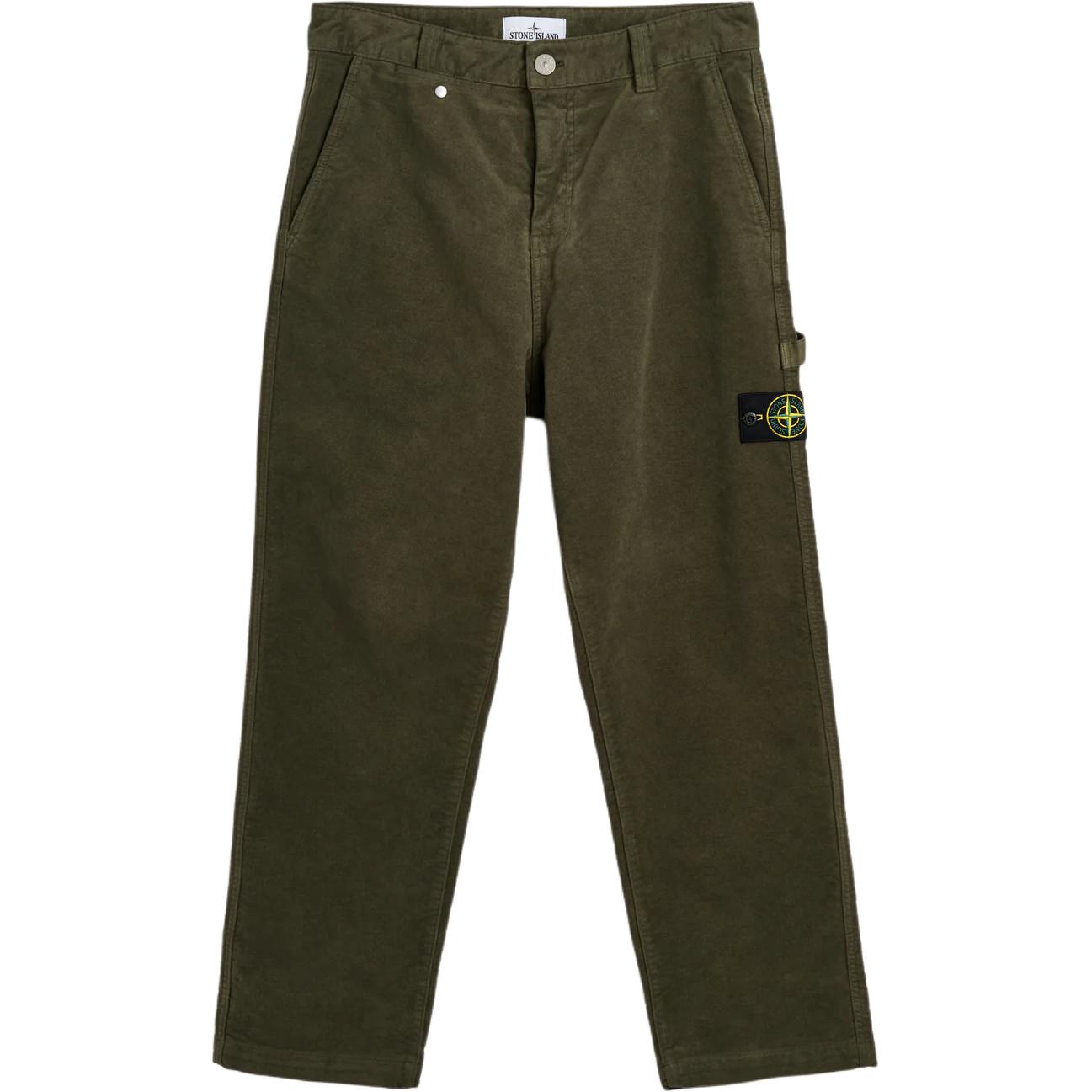 

Брюки с накладными карманами STONE ISLAND, army зеленый