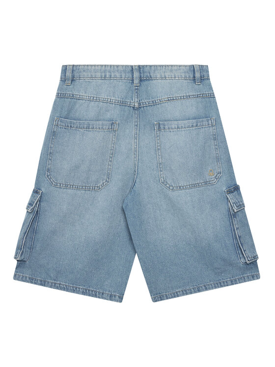 Джинсовые шорты обычного кроя 4KEHC9041 United Colors Of Benetton, синий — фото 2