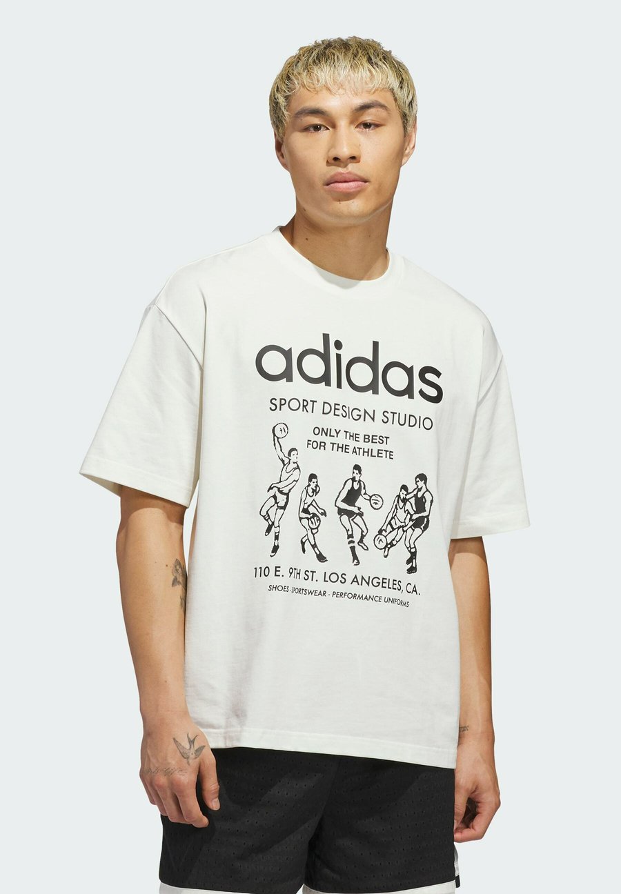 

Футболка Adidas Originals Print T-shirt, Off White/Off-White, Белый, Футболка Adidas Originals Print T-shirt, Off White/Off-White