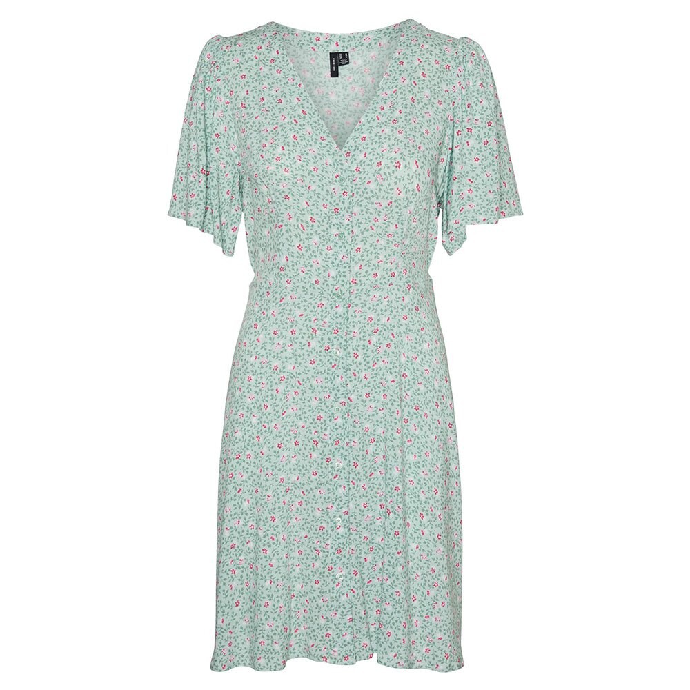 

Платье Vero Moda Alba Short Sleeve Short, зеленый