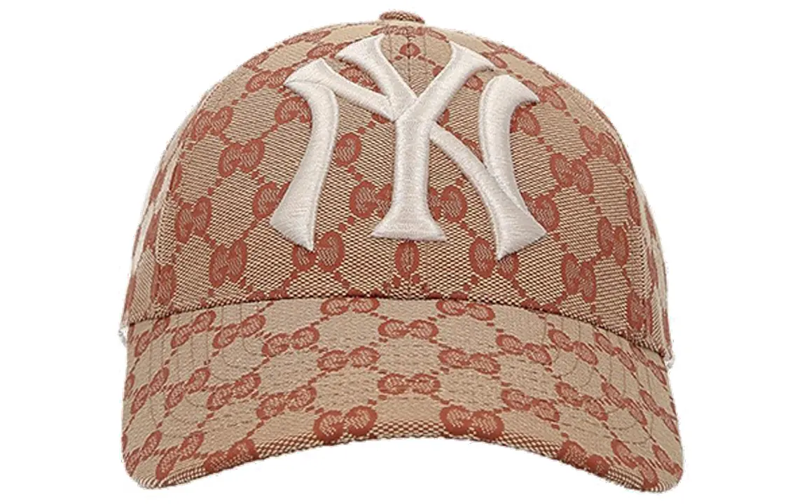 

Кепка женская Gucci Ny Yankees-logo, бежево-коричневый