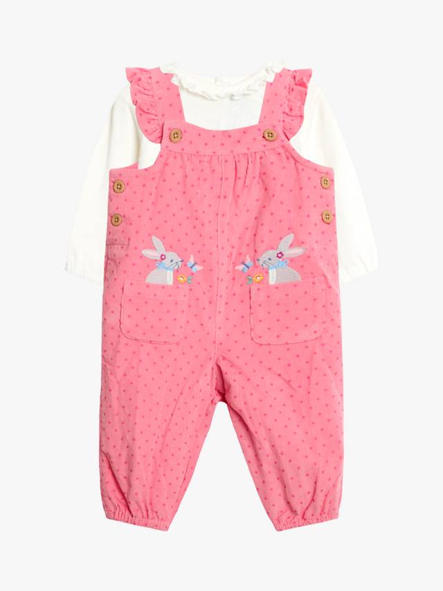 

Комплект из детских вельветовых комбинезона и топа JoJo Maman Bébé, Pink