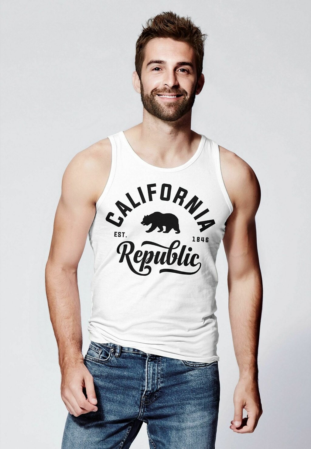 

Топ CALIFORNIA REPUBLIC Tank VON Neverless, белый