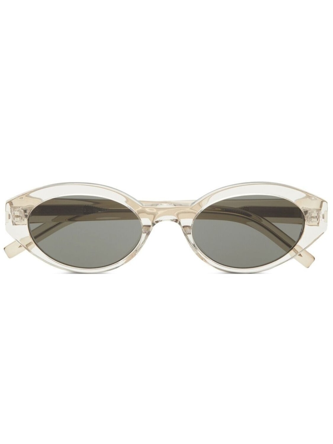 

Saint Laurent Eyewear солнцезащитные очки в овальной оправе, серый