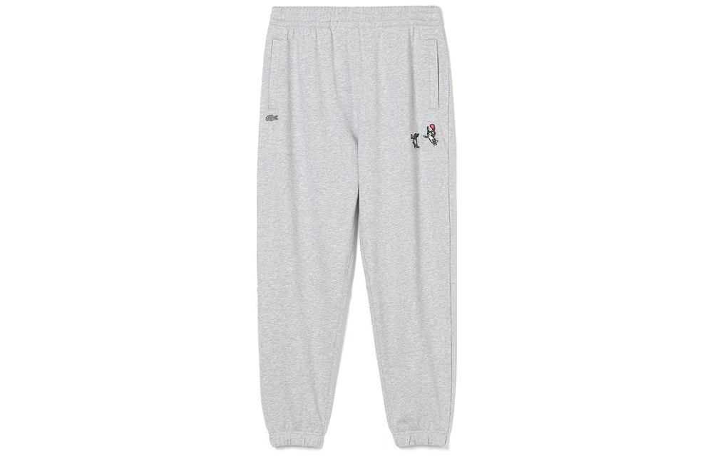 

Вязаные спортивные штаны мужские серые LACOSTE, серый