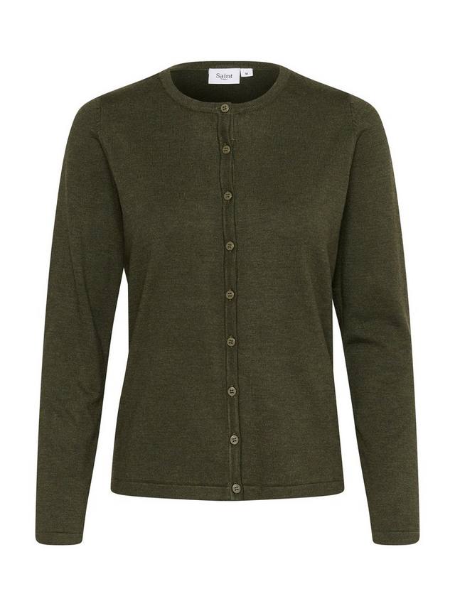 

Приталенный кардиган Saint Tropez, цвет Army Green Melange