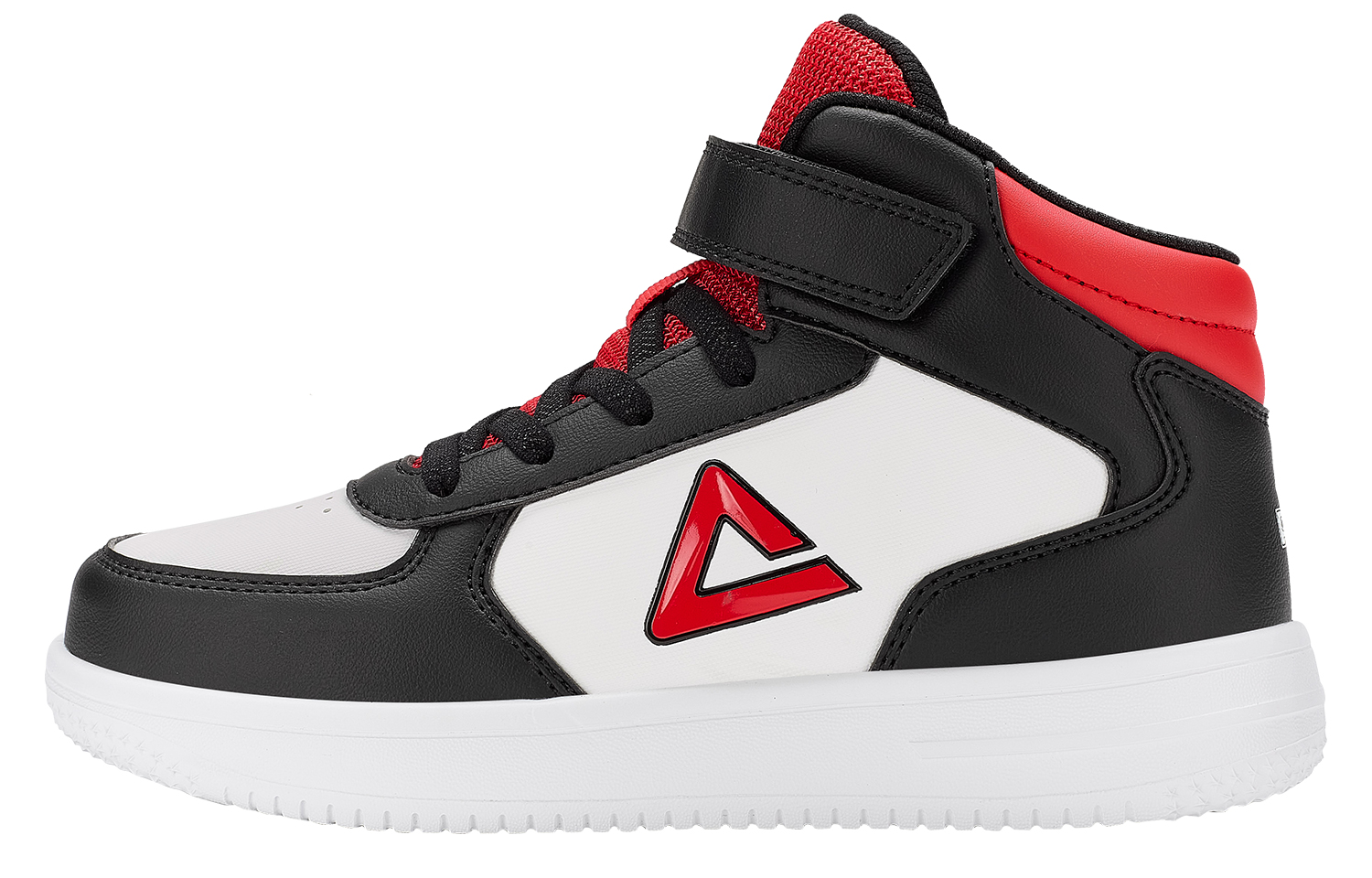 

Детские кроссовки для скейтбординга GS High-top Black/Big Red Peak, черный/красный