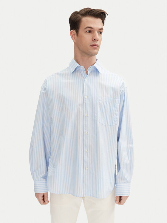 

Рубашка широкого кроя Atlas 12271085 Jack&Jones, голубой