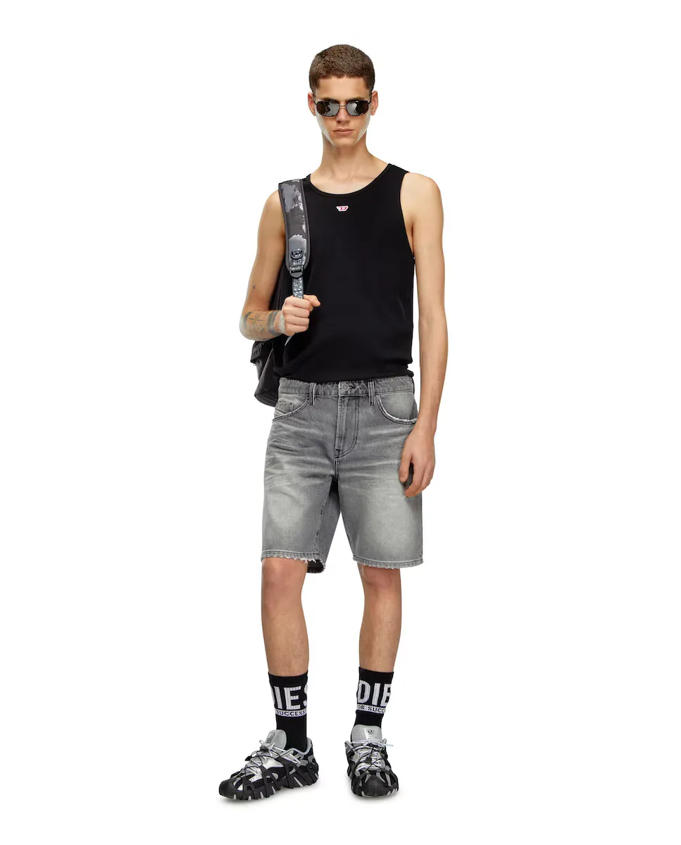 

Мужские хлопковые шорты DIESEL, серый