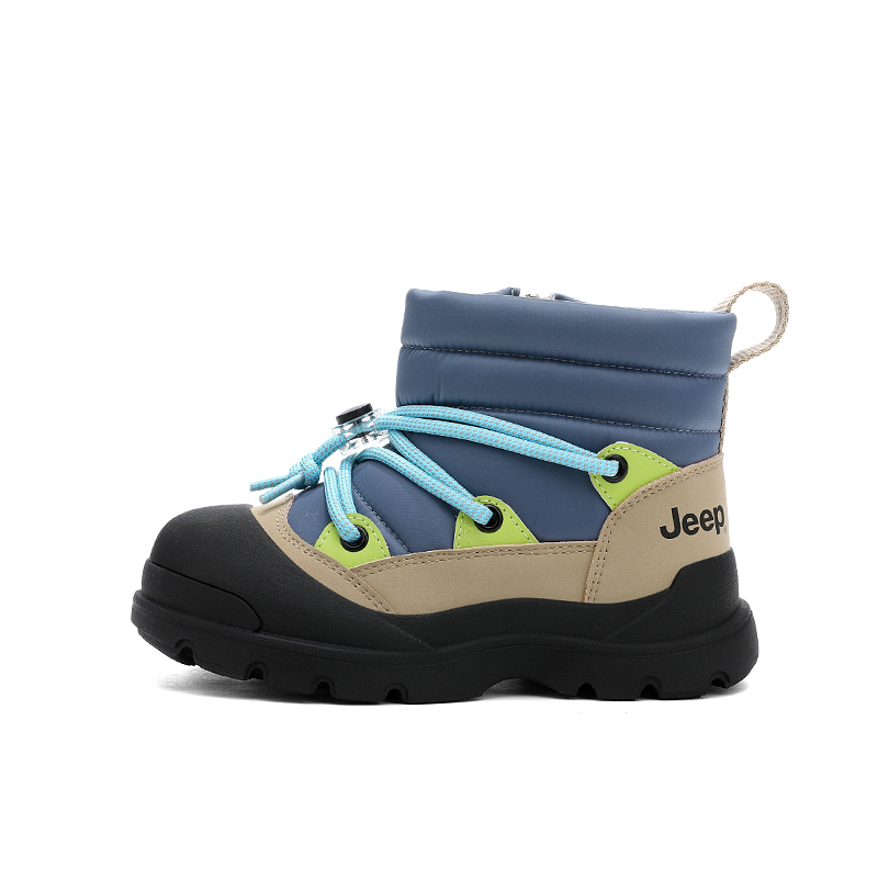 

Детские зимние ботинки Mid top Jeep, dream синий/хаки коричневый[warmth lock-walk on snow]