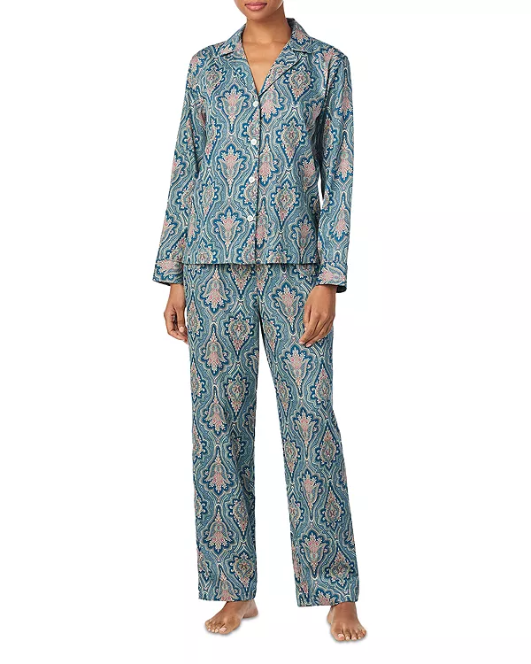 

Пижамный комплект с длинными штанами Ralph Lauren, синий