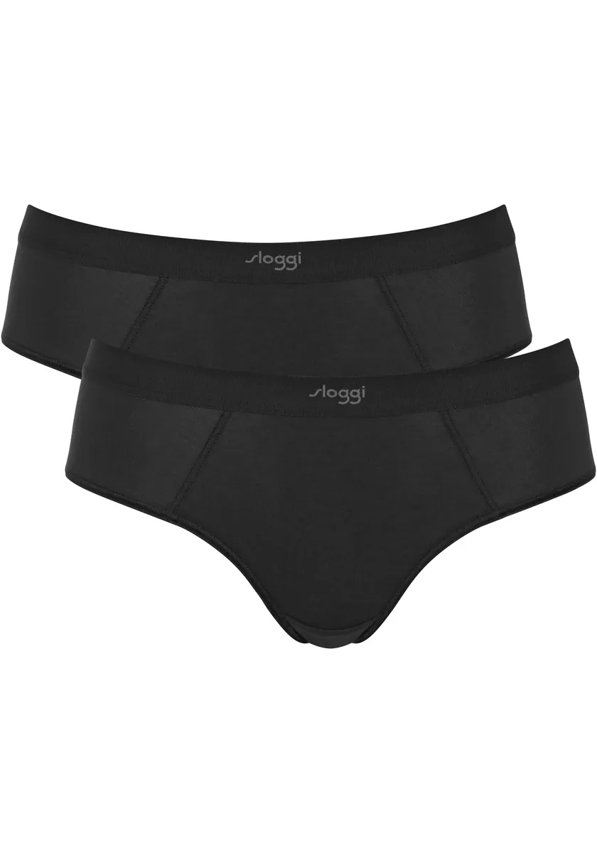 

Трусы sloggi "EVER Ease Hipster 2P" (экономный пакет, 2 шт.), терморегулирующие, черный