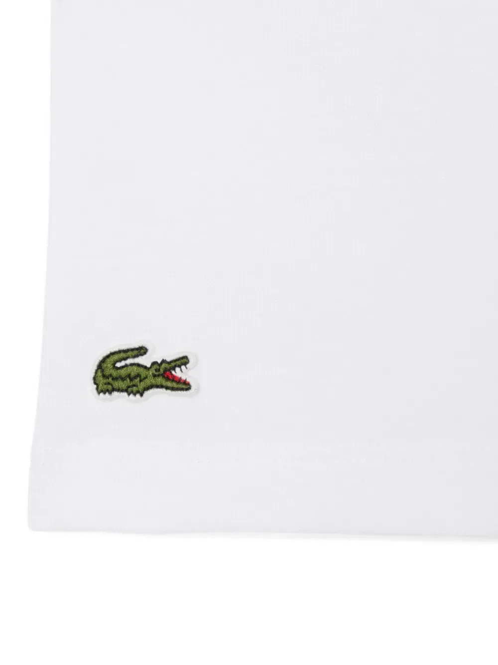 Футболка с круглым вырезом и логотипом Lacoste, белый — фото 2
