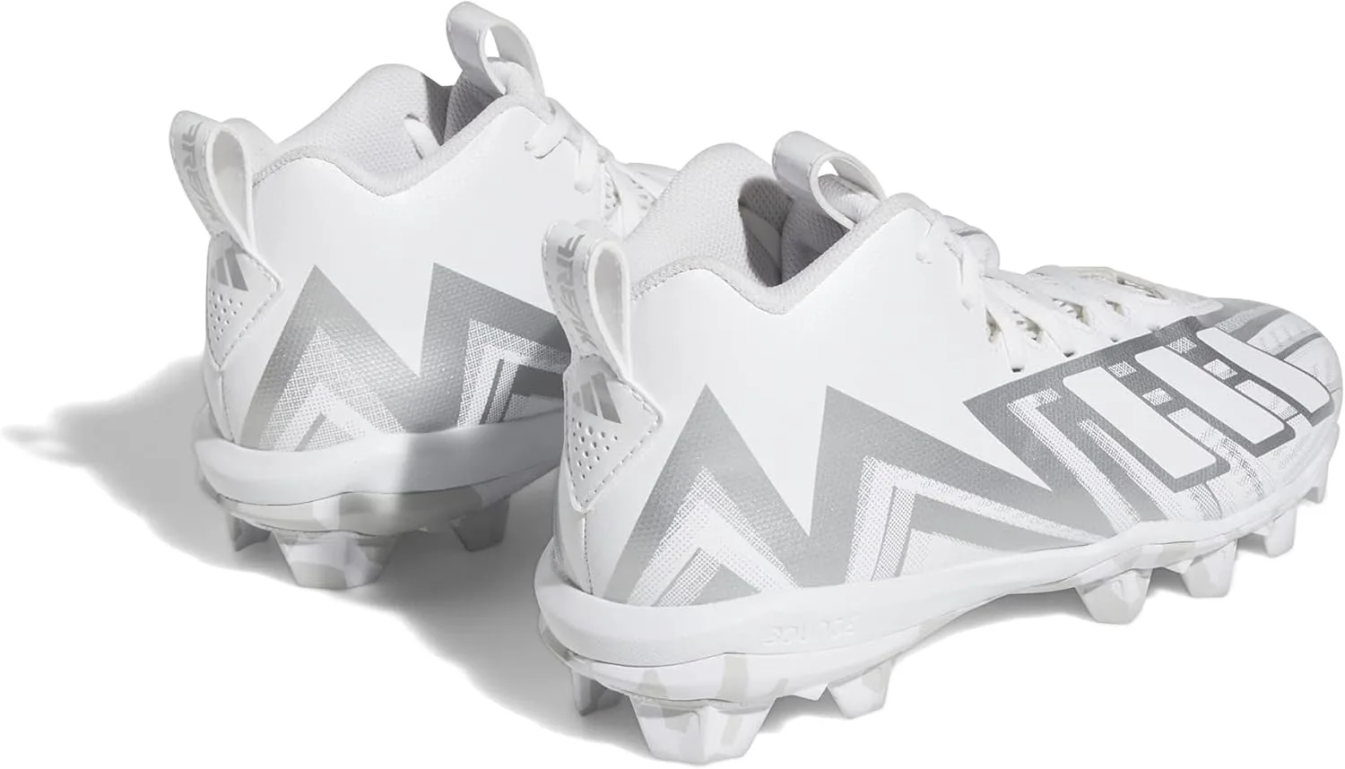 Футбольные бутсы Adidas Men's Freak Spark MD 23, белый/металлик — фото 4