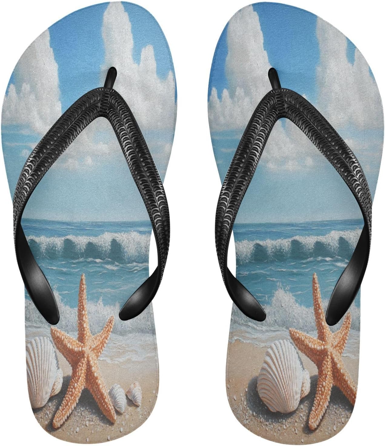 

Женские и мужские шлепанцы с ракушками и морскими звездами, бежевые пляжные сандалии на резиновой подошве, летние тапочки с нескользящей подошвой для душа на пляже Sinestour