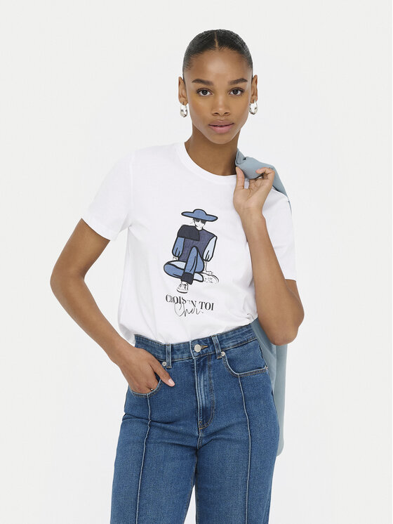 

Футболка regular fit Emma 15329752 Only, белый