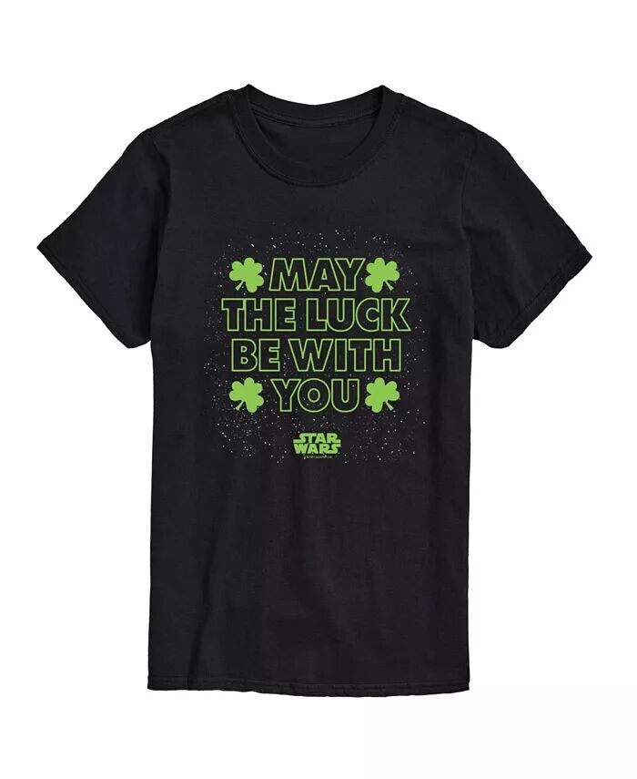 

Мужская футболка с коротким рукавом «Star Wars May The Luck» AIRWAVES, черный