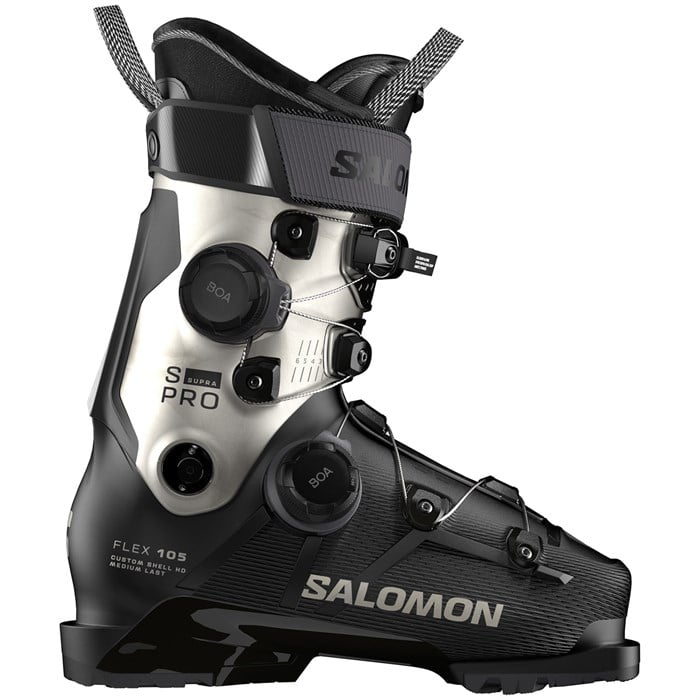 

Горнолыжные ботинки S/Pro supra dual boa 105 w - женские, 2026 г. Salomon, Black/Light Bronze Metallic/Black, Черный, Горнолыжные ботинки S/Pro supra dual boa 105 w - женские, 2026 г. Salomon, Black/Light Bronze Metallic/Black