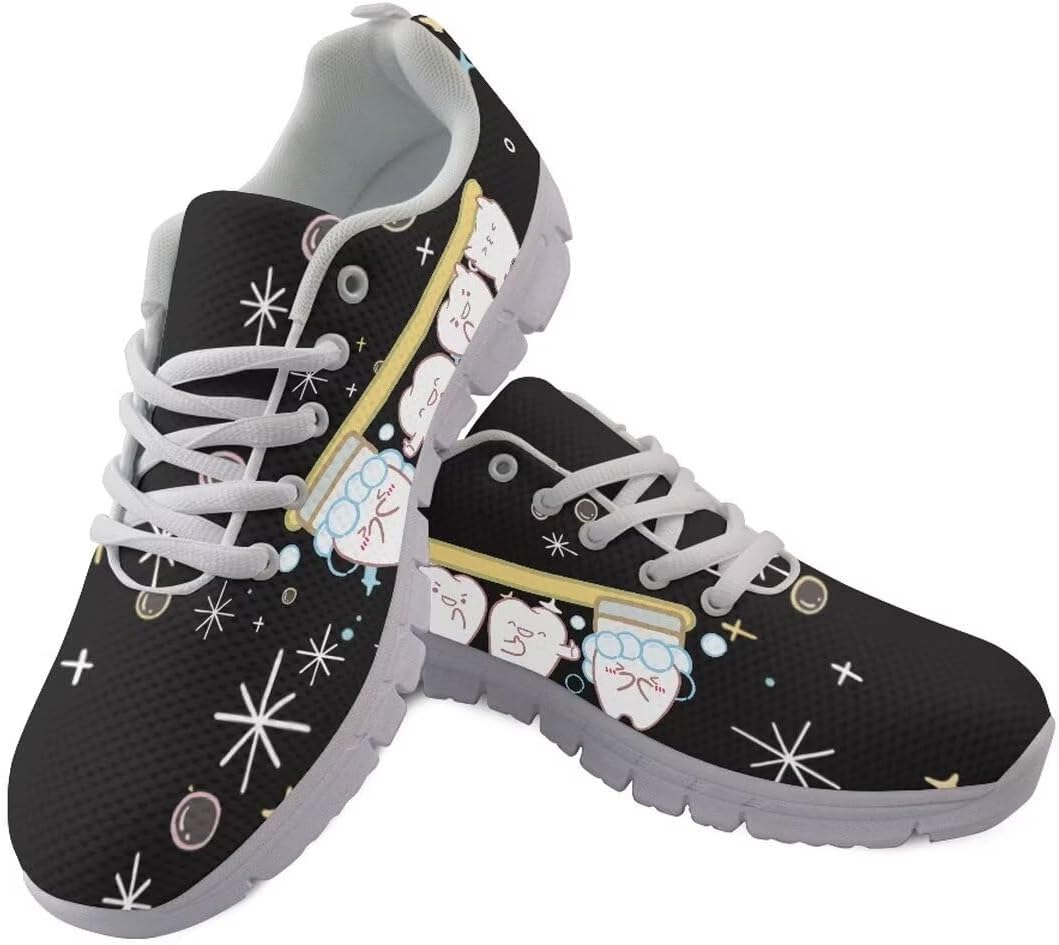 

Мужские модные повседневные кроссовки AmzPrint с принтом, Teeth-4