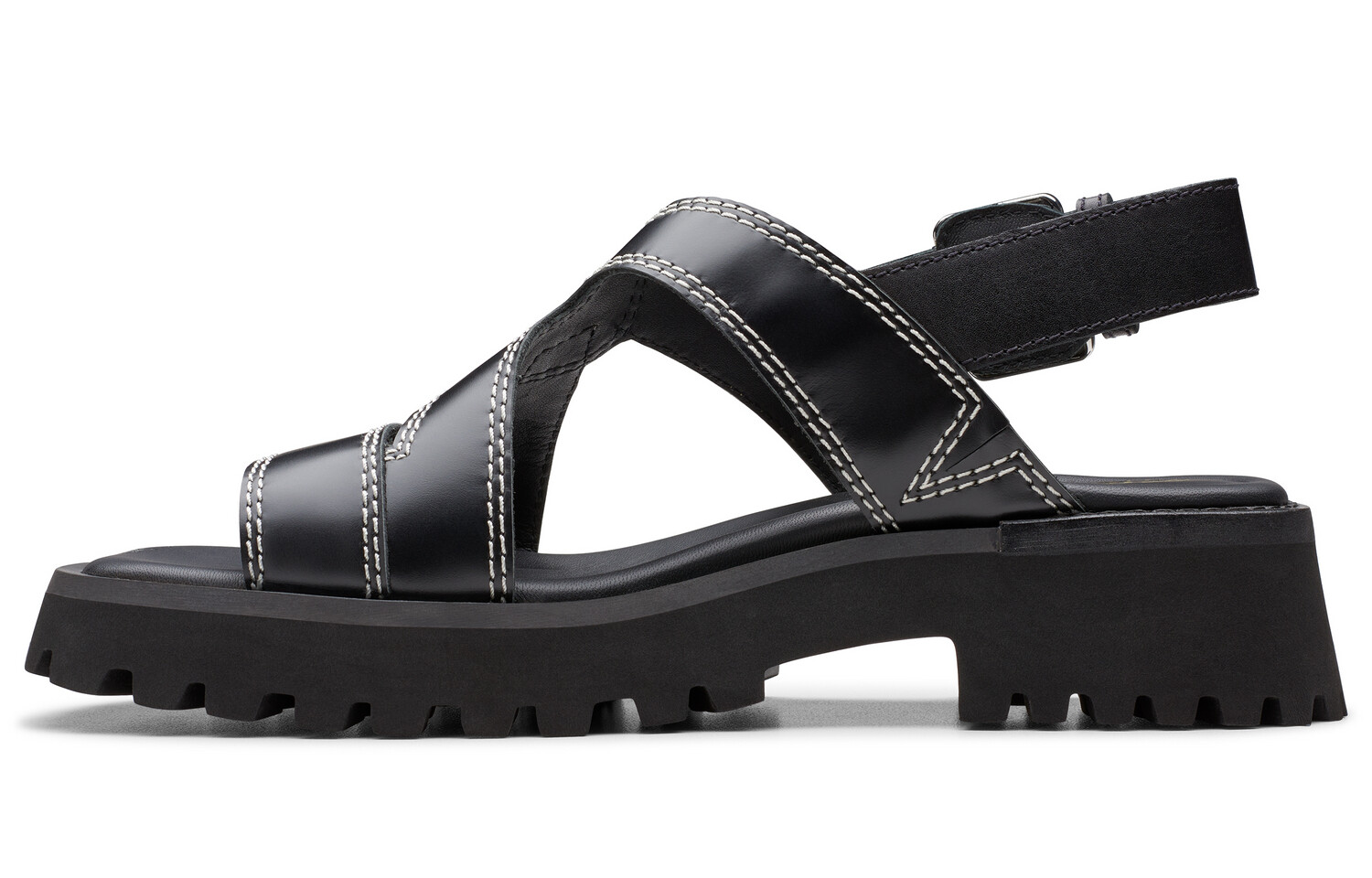 Пляжные сандалии женские черные Clarks