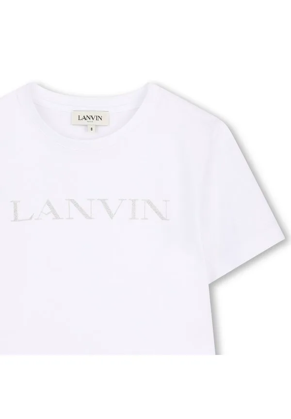 Футболка с короткими рукавами и принтом Lanvin, White — фото 3
