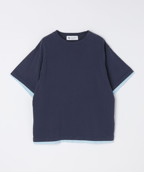 

Футболка с имитацией многослойности City Ambient Products, темно-синий