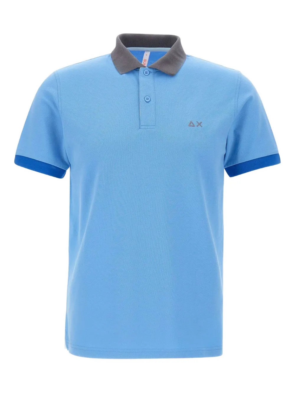 

Рубашка-поло с контрастным воротником Sun68, синий