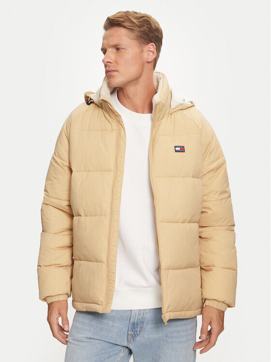 

Пуховик свободного кроя Tommy Jeans, бежевый