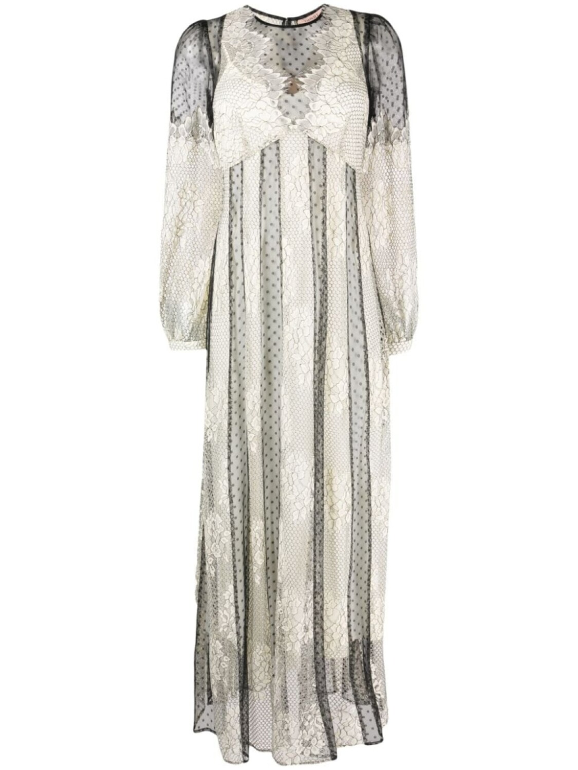 

TWINSET кружевное платье макси, черный