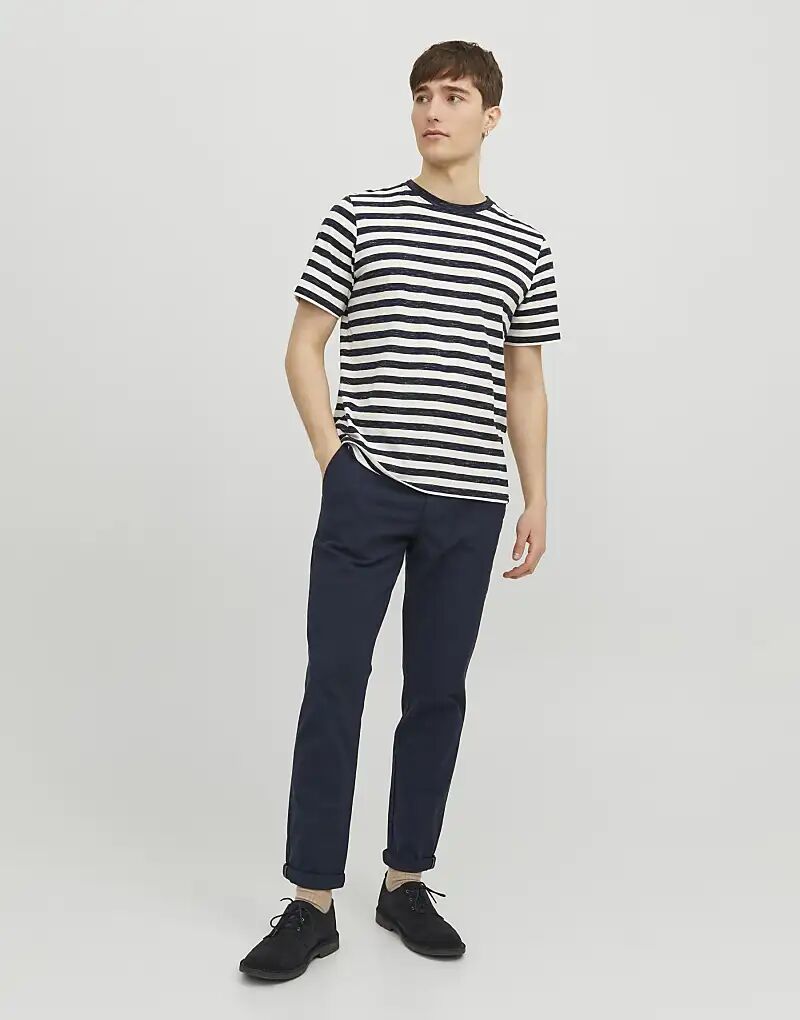 

Зауженные брюки Jack & Jones Marco темно-синего цвета