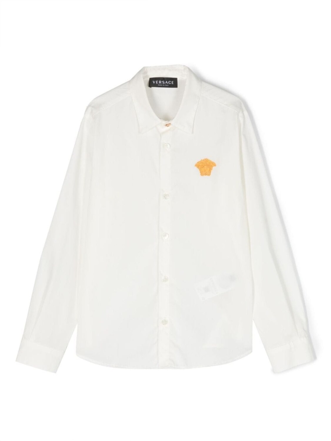 

Versace Kids рубашка с вышивкой Medusa, белый