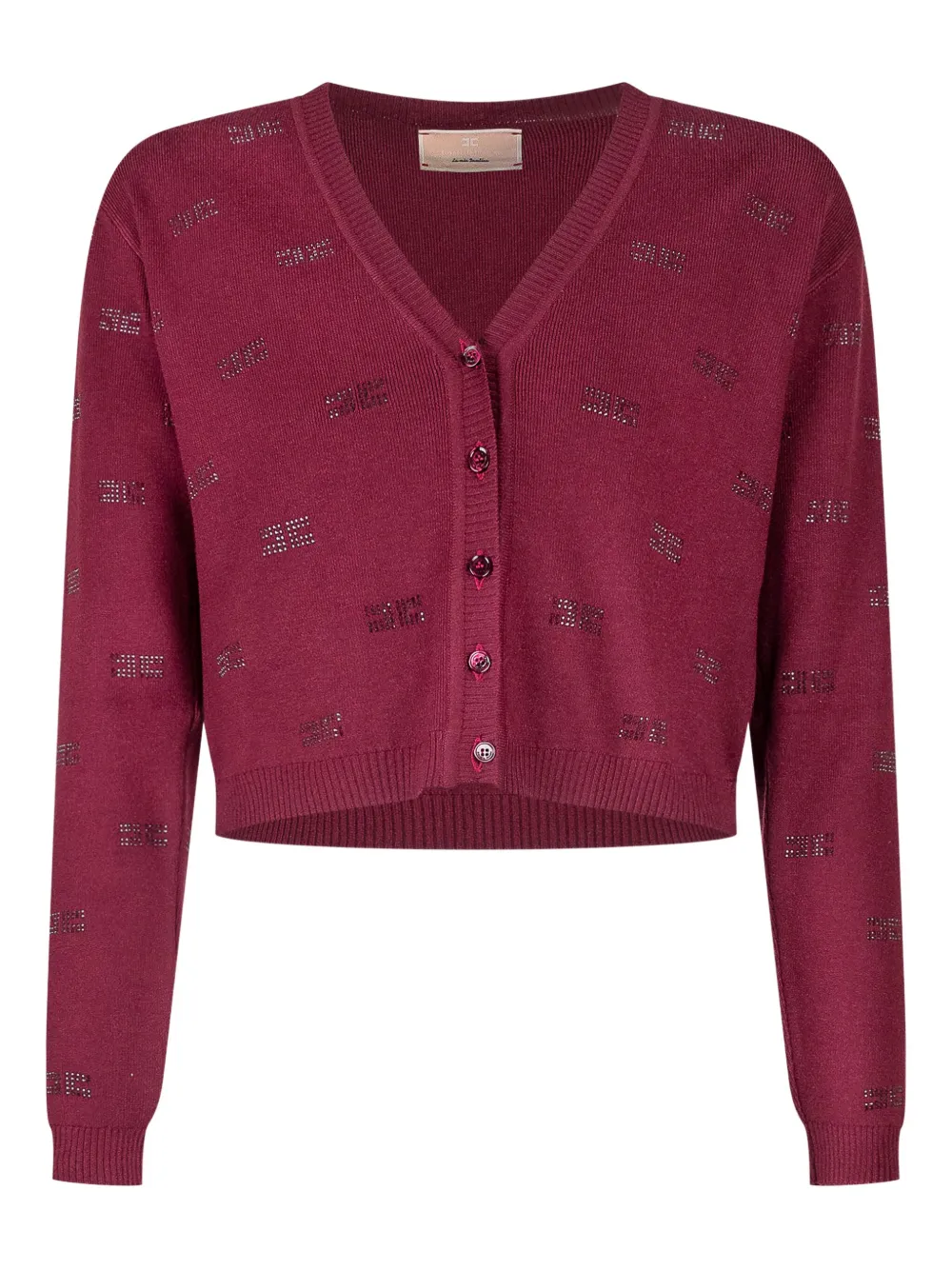 

Кардиган с отделкой Elisabetta Franchi La Mia Bambina, красный