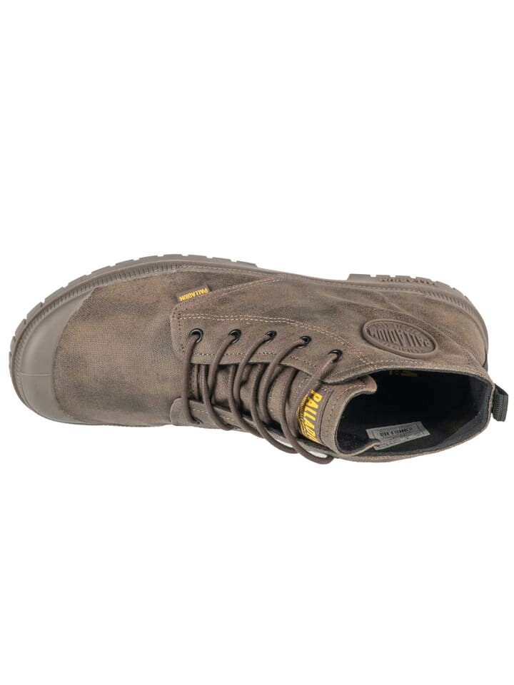 Кроссовки на шнуровке Palladium Pampa SP20 Hi Wax, коричневый — фото 3