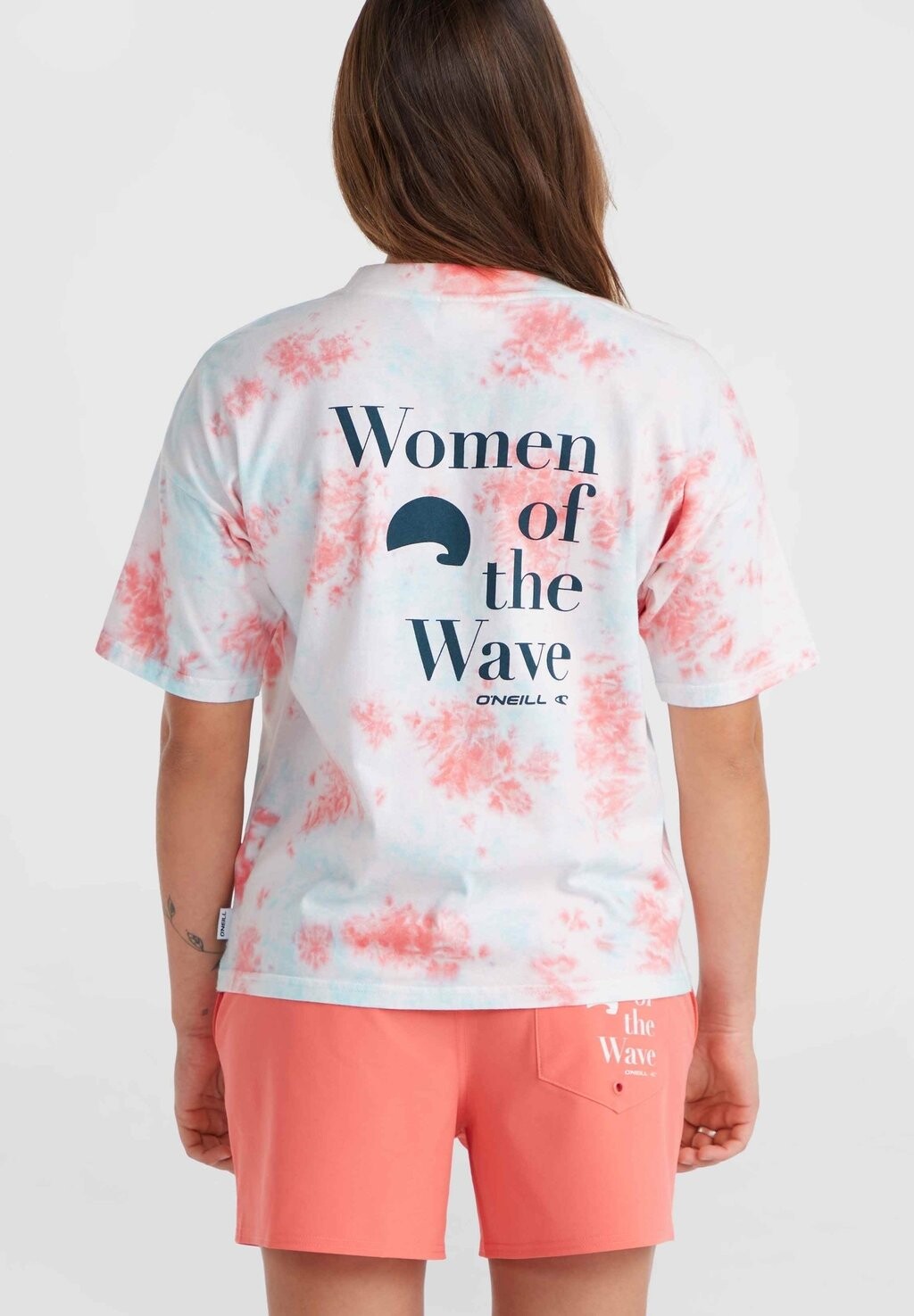 

Футболка с принтом WOW O'Neill, цвет pink ice cube tie dye