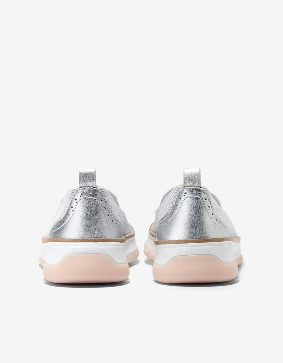 Женские мокасины из ткани Stitchlite Cole Haan, серебряный — фото 3