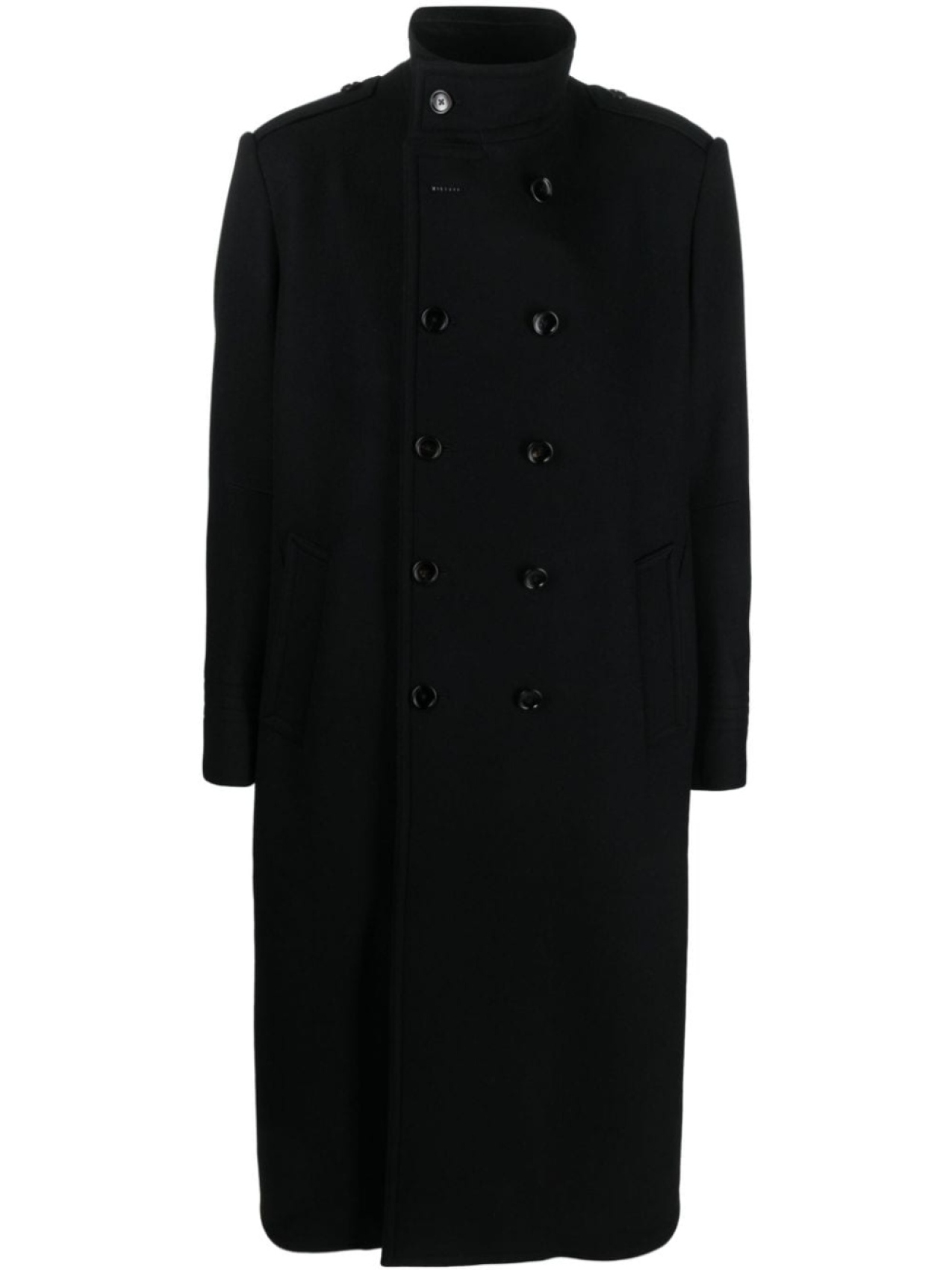 

TOM FORD double-breast wool-blend coat, черный