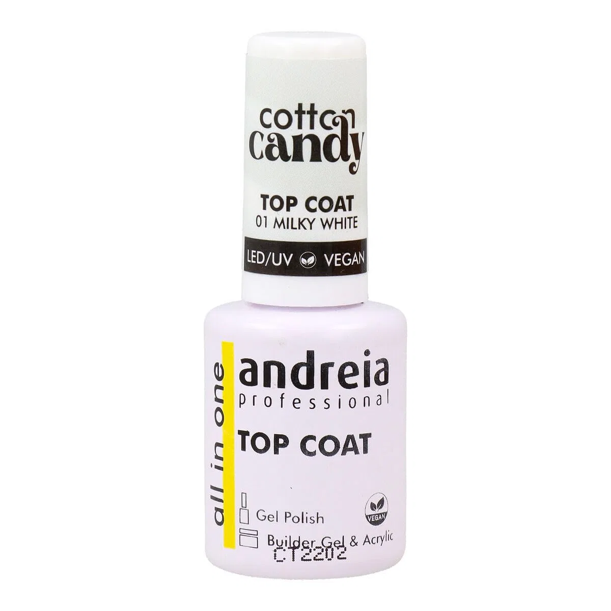 Верхнее покрытие для ногтей Andreia Cotton Candy №01 молочно-белый Andreia