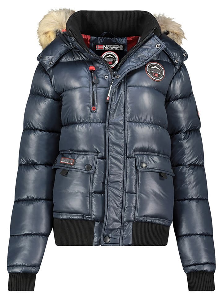 

Geographical Norway Зимняя куртка "Bugs" темно-синего цвета