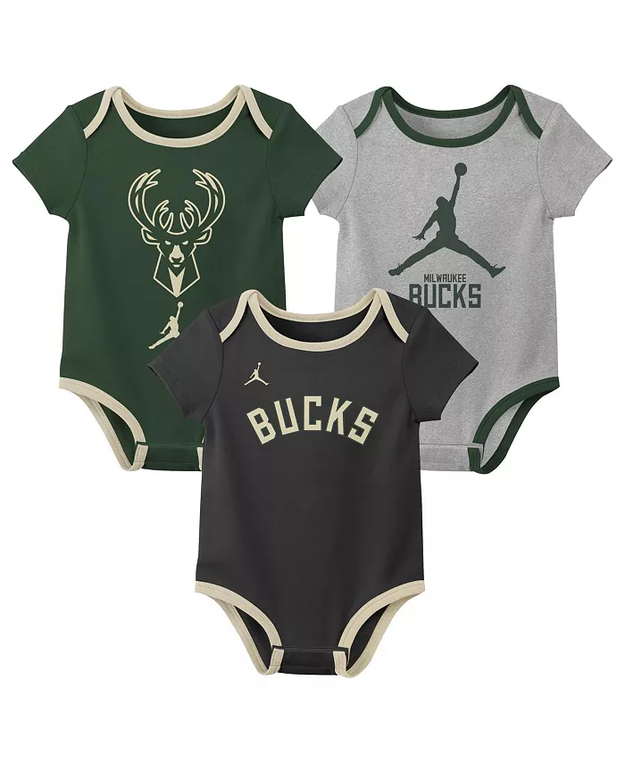 

Детский набор из 3 предметов Milwaukee Bucks Statement Edition для мальчиков и девочек Jordan