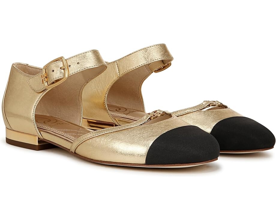 

Туфли на плоской подошве Sam Edelman Rylie, цвет Amber Gold/Black