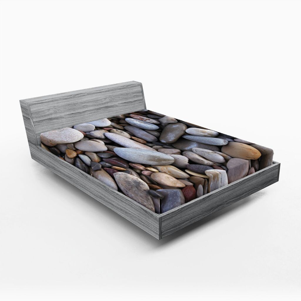 

Простыня на подкладке ABAKUHAUS Rocks, Pebbles by the Sea Side Beach Icons Smooth Feel, различные размеры и формы, 90 x 200 см, разноцветные