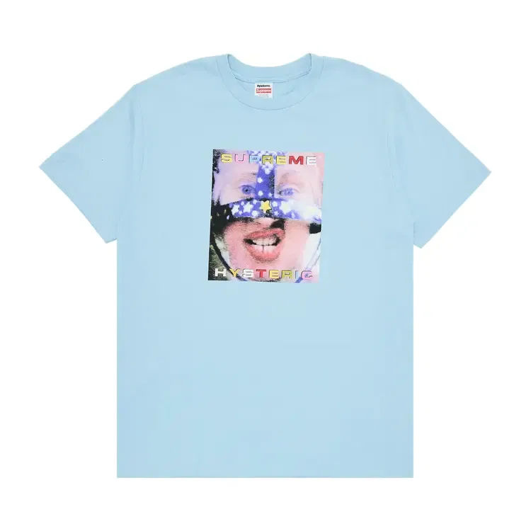 Футболка Supreme x HYSTERIC GLAMOUR Headcase, синий