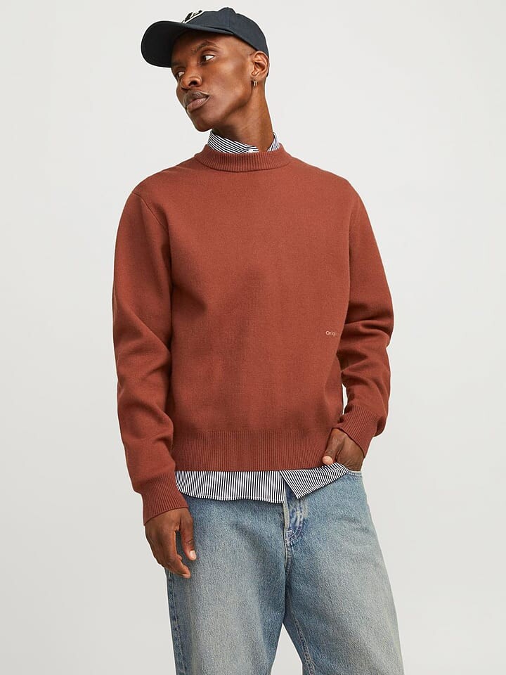 

Пуловер Jack & Jones, коричневый