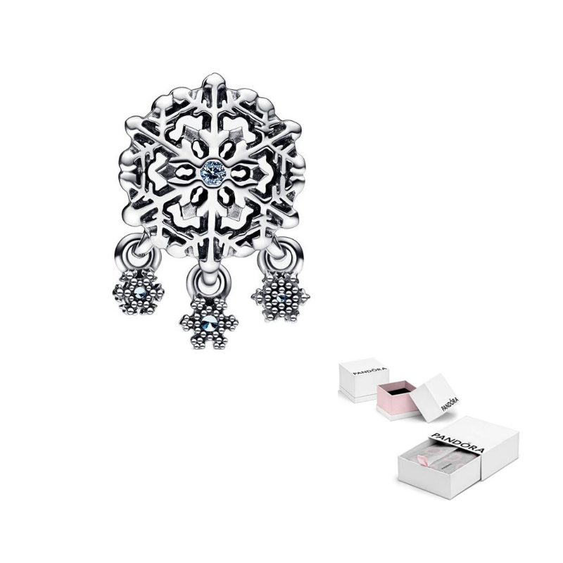 

Pandora 925 Sterling Silver Pendant Choker Women's Silver/Light Blue