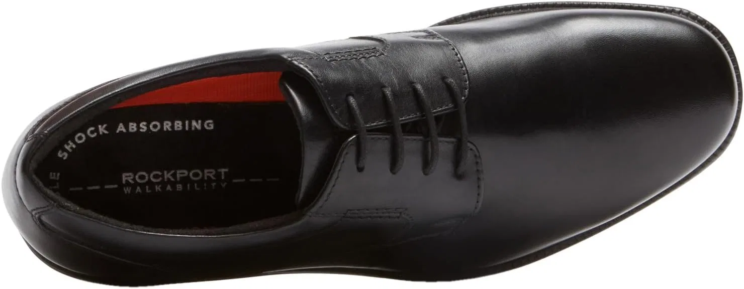 Туфли Rockport Charles Road Men's Oxford Plain Toe, 2-Black — фото 4