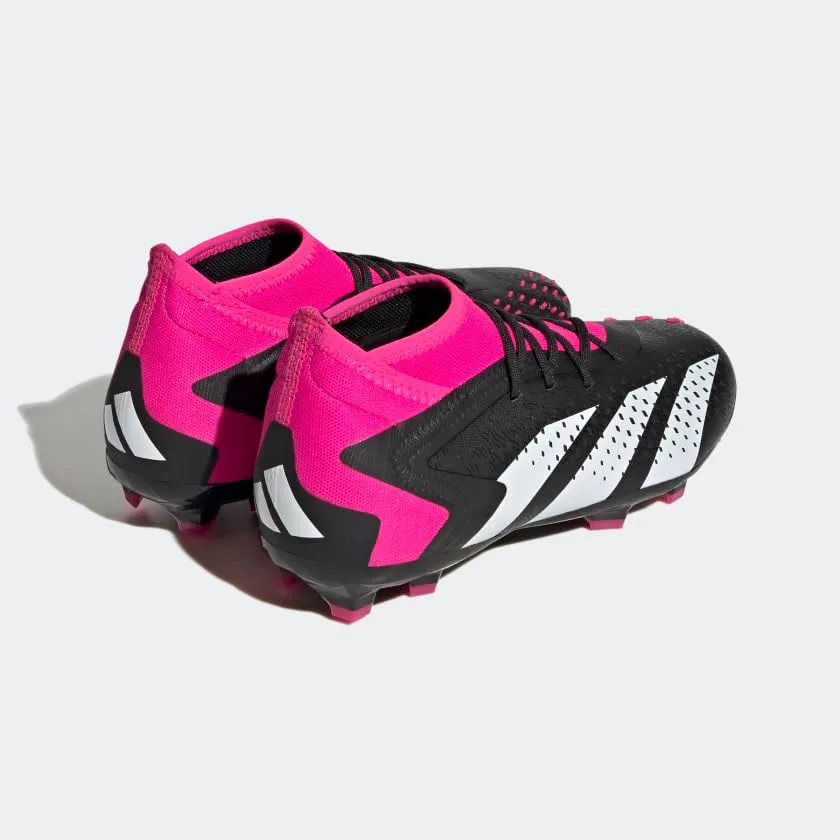Adidas детские универсальные бутсы Accuracy.3 Predator без шнурков для твердого грунта, черно-белый — фото 4